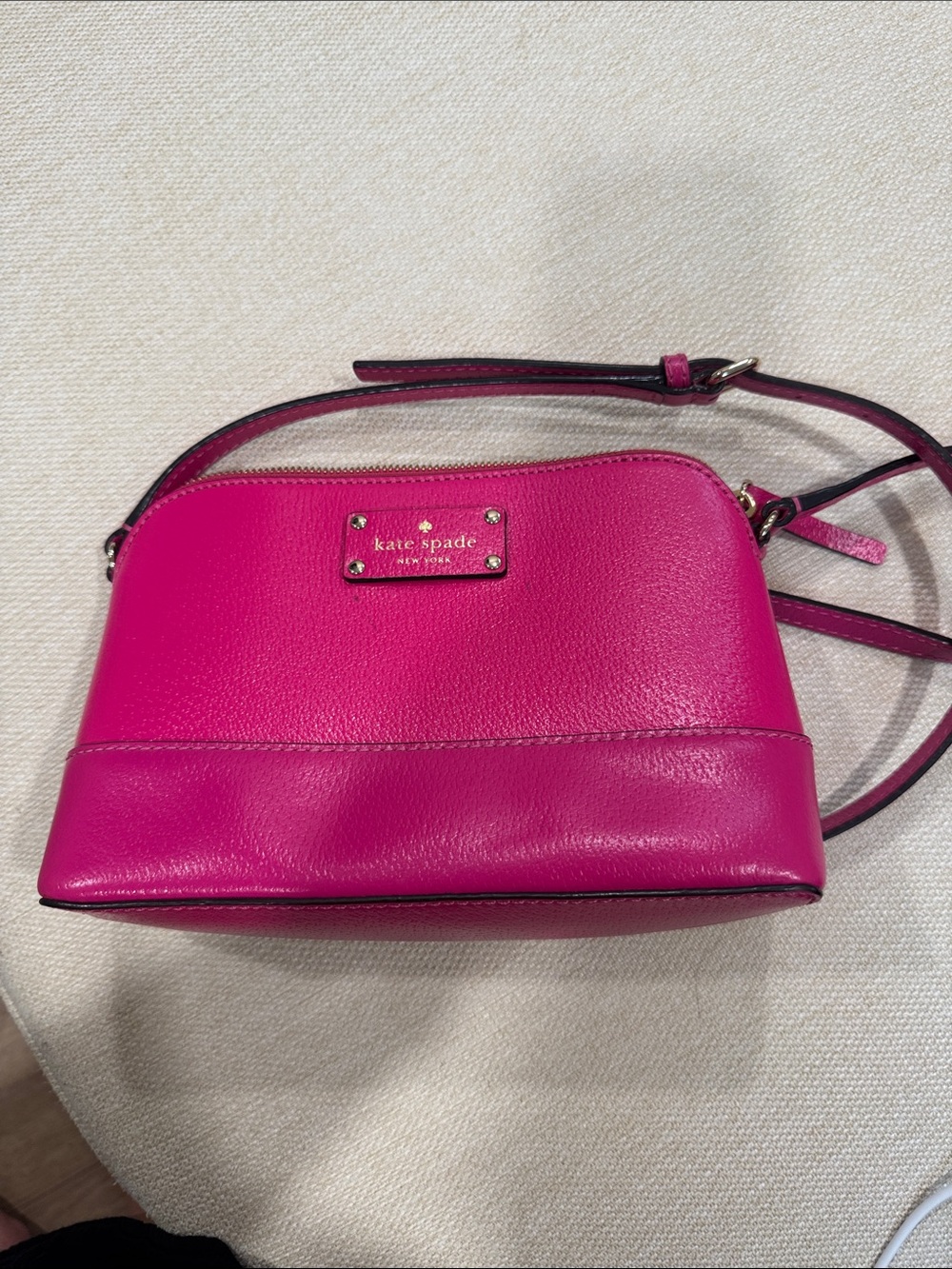 kate spade Hot Pink Leather Crossbody Bag